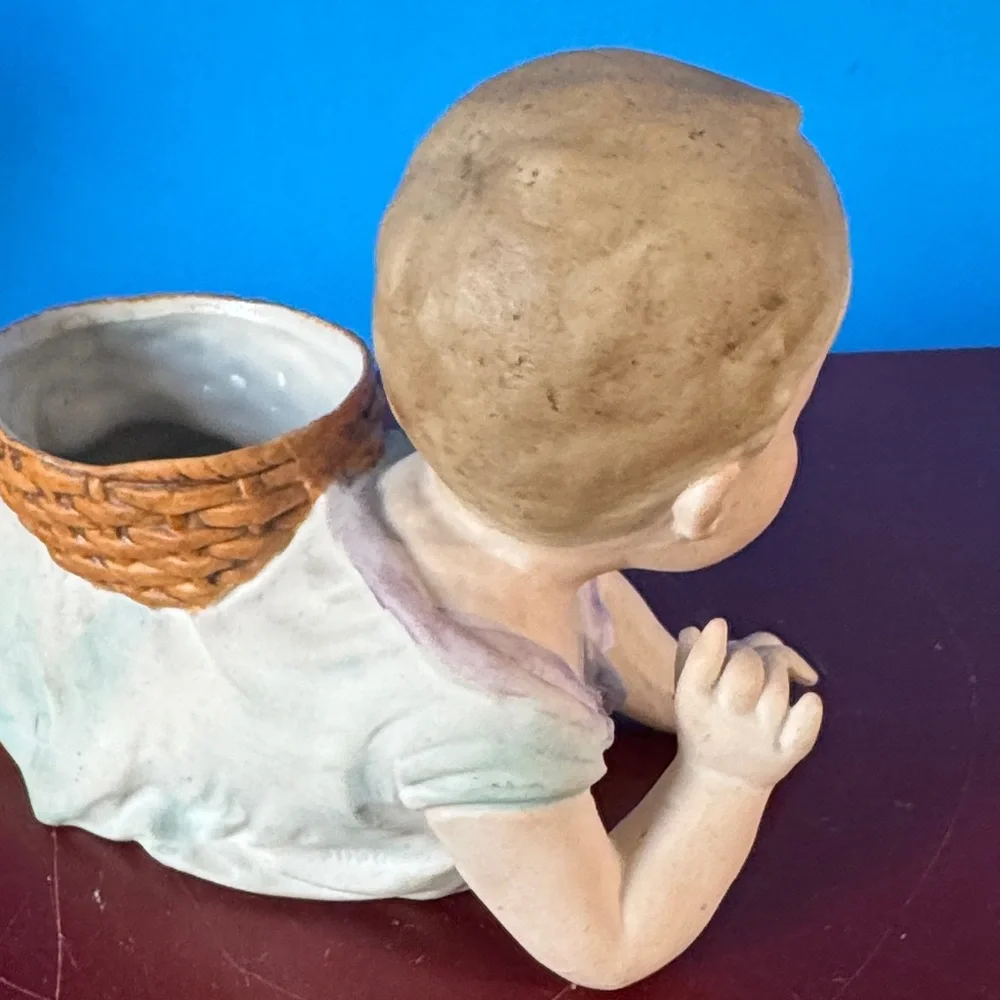 Vintage Ceramic Piano Baby Planter